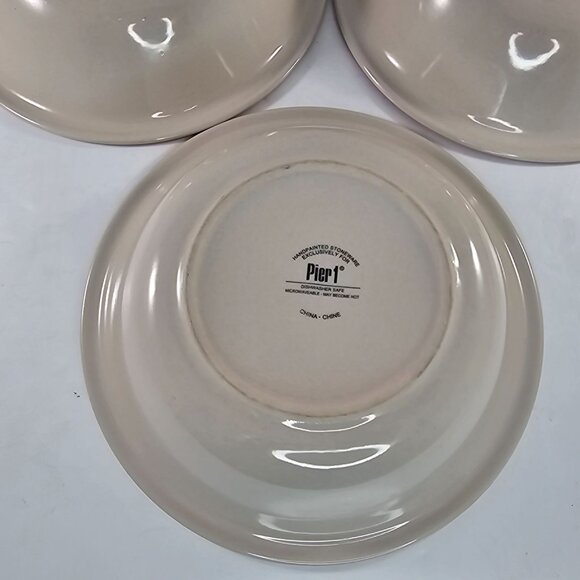 Pier 1 Valencia Soup Cereal Bowl Set of 3 Spiral Design 8.25 Inch - Picture 10 of 10